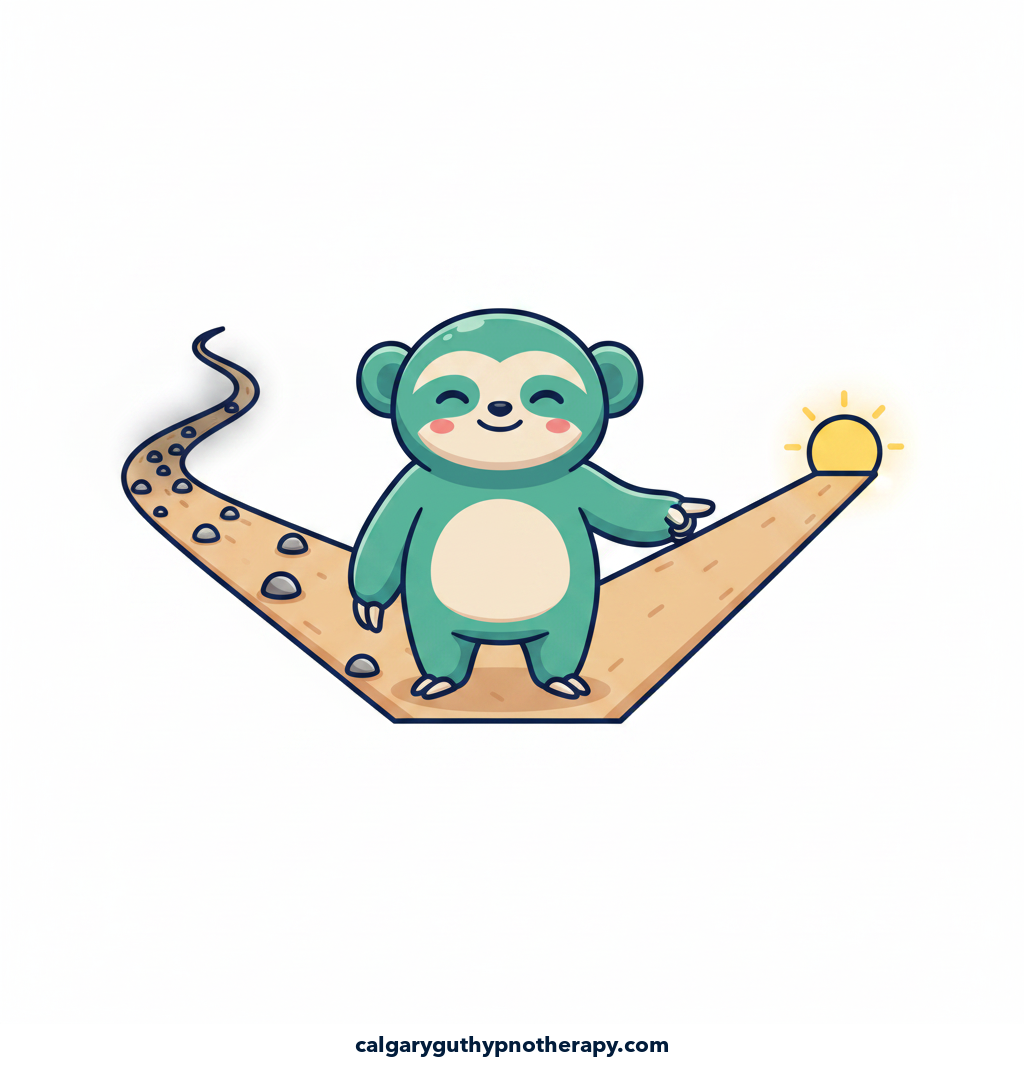 Lumi raising one paw in a friendly greeting — pointing to a simpler, more accessible path forward.